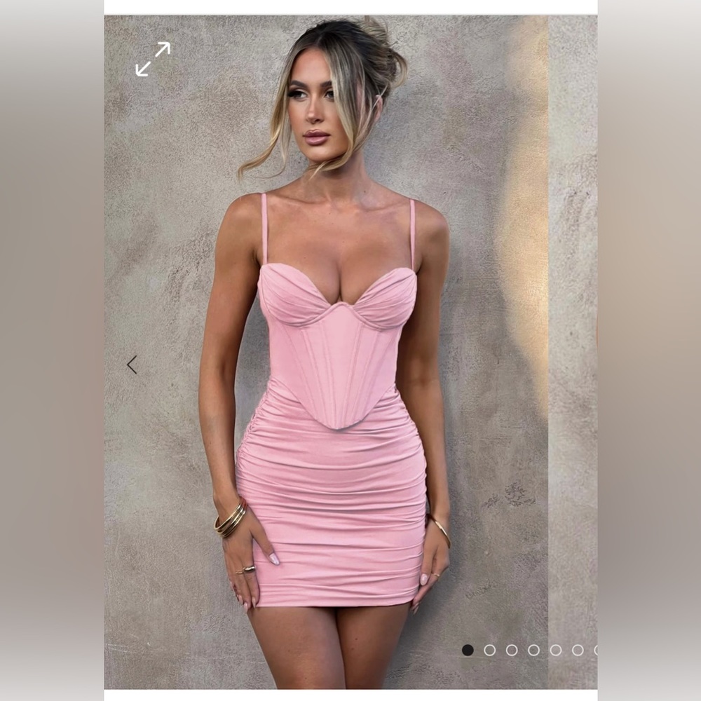 Babyboo Fashion Pink Mini Dress